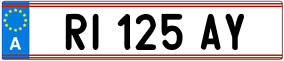 Trailer License Plate